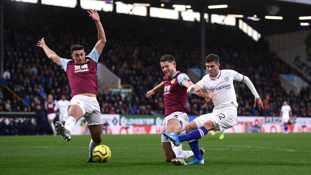 Christian Pulisic schießt ein Tor für den FC Chelsea © 2019 Laurence Griffiths/Getty Images