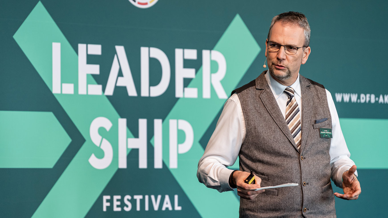 Mark Hübner-Weinhold beim Leadership-Festival 2019